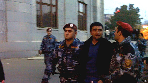 Yerevanda etiraz aksiyası