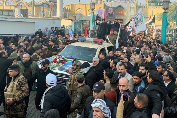Süleymaninin cənazəsi Amerika istehsalı olan maşında aparıldı -Foto