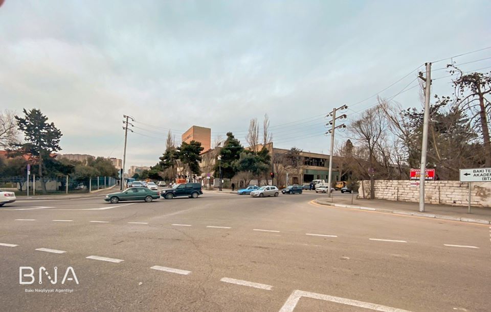 Bakının mərkəzində hərəkət dəyişdirildi (FOTO) - Gallery Image