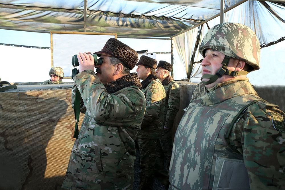 Təlim zamanı real şəraitdə ərazinin kəşfi aparılıb  (FOTO/VİDEO) - Gallery Image