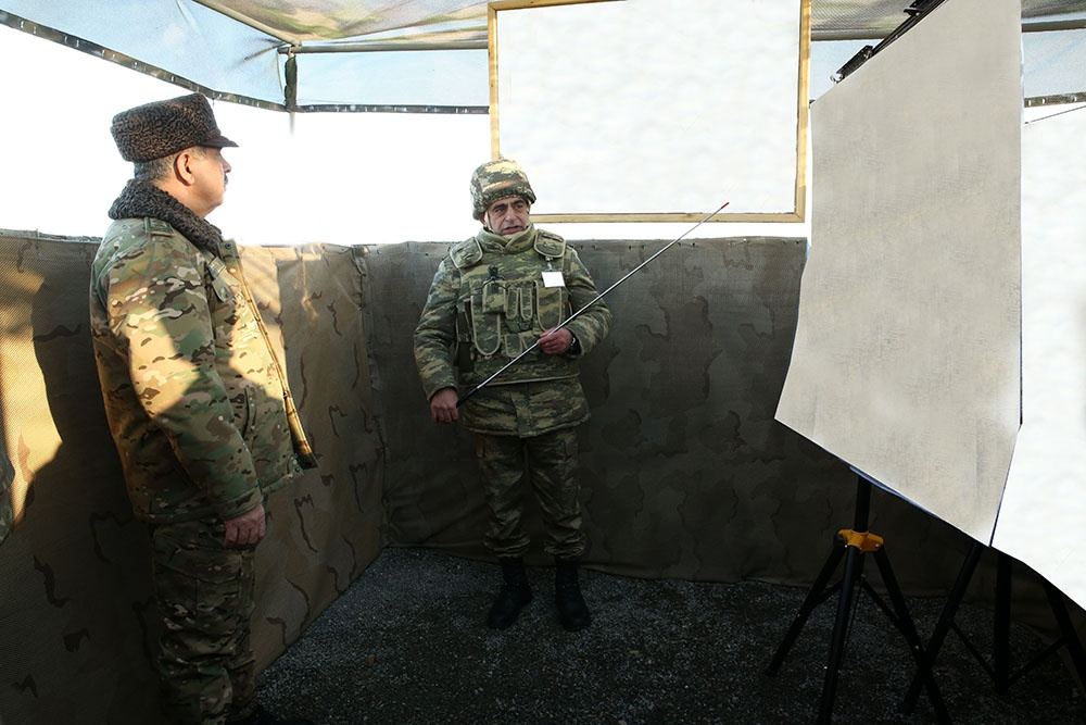 Təlim zamanı real şəraitdə ərazinin kəşfi aparılıb  (FOTO/VİDEO) - Gallery Image
