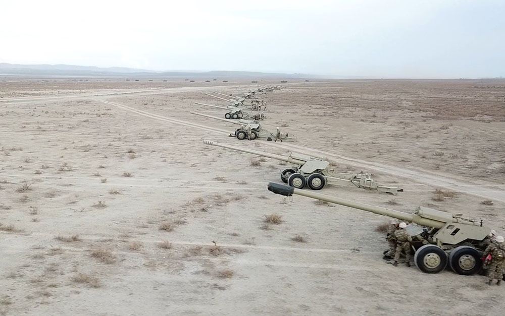 Təlimlərdə qoşunların yerdəyişməsi icra olunub (FOTO/VİDEO) - Gallery Image