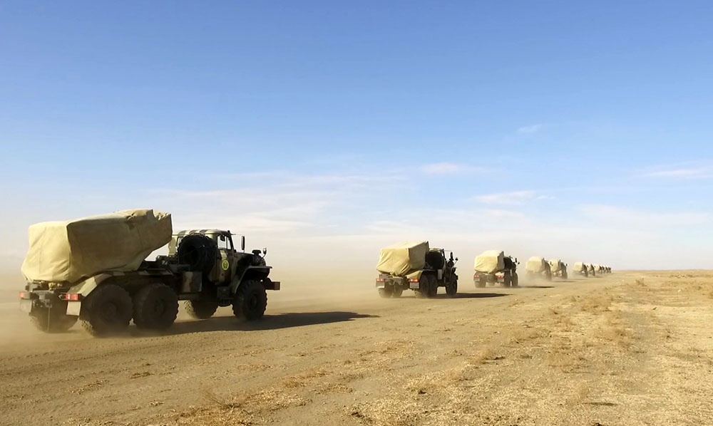 Təlimlərdə qoşunların yerdəyişməsi icra olunub (FOTO/VİDEO) - Gallery Image