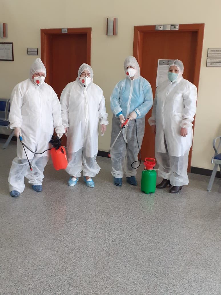 BMU-da növbəti əsaslı dezinfeksiya işləri aparılıb (FOTO) - Gallery Image