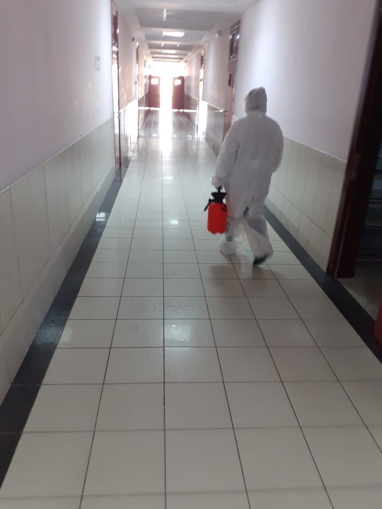 BMU-da növbəti əsaslı dezinfeksiya işləri aparılıb (FOTO) - Gallery Image