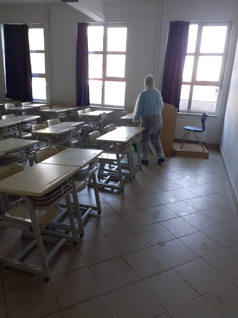 BMU-da növbəti əsaslı dezinfeksiya işləri aparılıb (FOTO) - Gallery Image