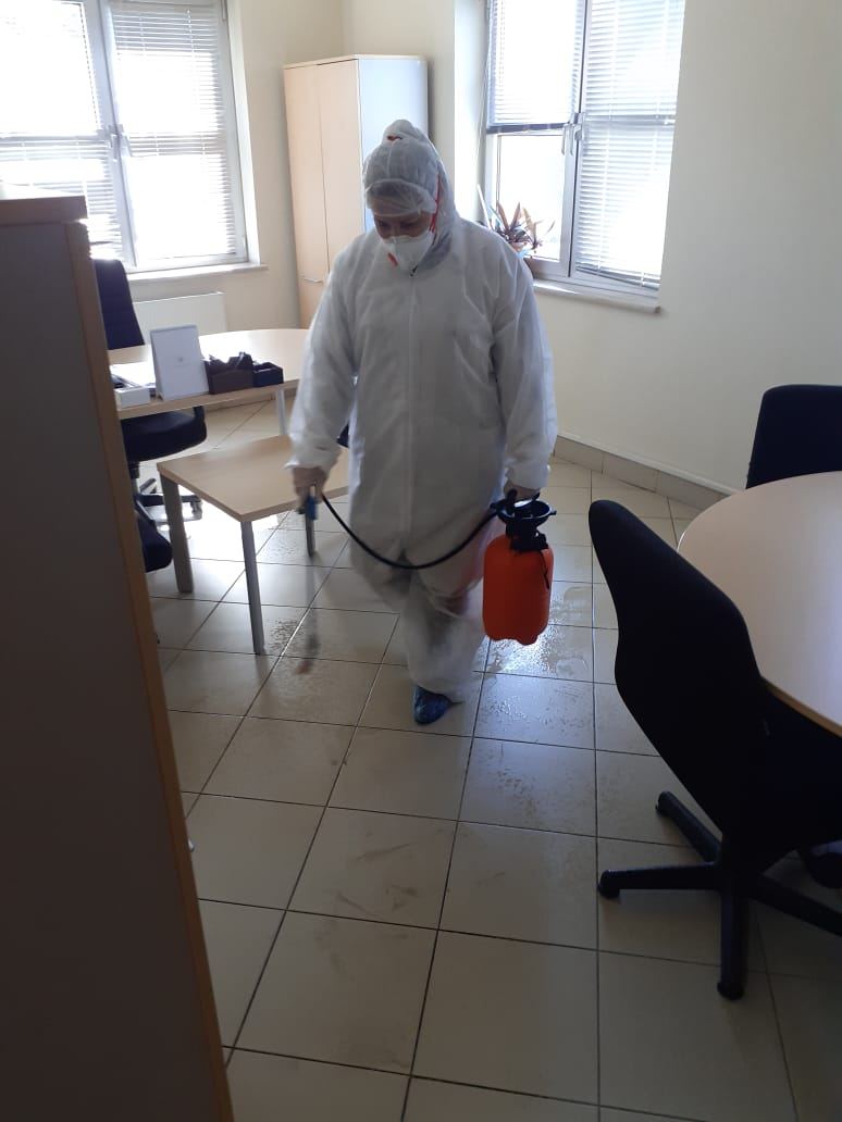 BMU-da növbəti əsaslı dezinfeksiya işləri aparılıb (FOTO) - Gallery Image