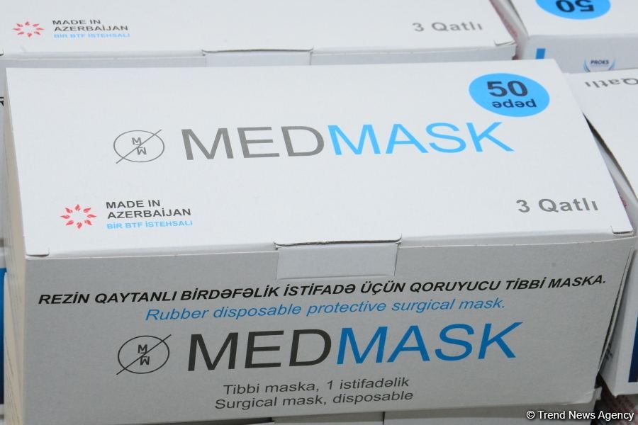 Azərbaycanda tibbi maska istehsalına başlandı (FOTO/VİDEO) - Gallery Image
