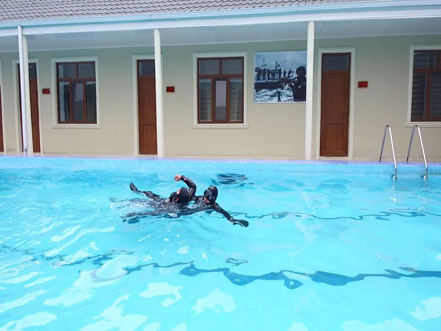 Hərbi Dəniz Qüvvələrinin Dalğıc Təlim Poliqonunda hazırlıq məşqləri keçirilir (FOTO/VİDEO) - Gallery Image