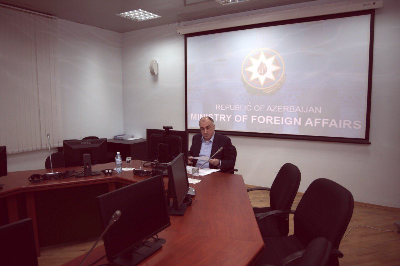 Azərbaycan və Ermənistan Xarici İşlər nazirlərinin videokonfrans formasında görüşü keçirilir (FOTO) - Gallery Image