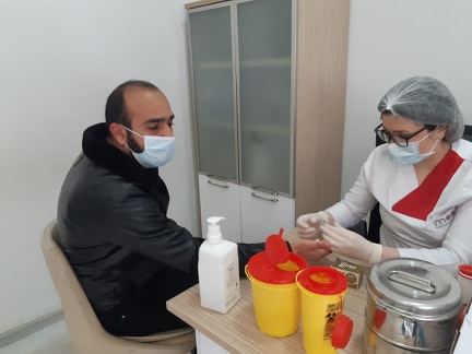 Jurnalistlər qanvermə aksiyasında iştirak ediblər (FOTO) - Gallery Image