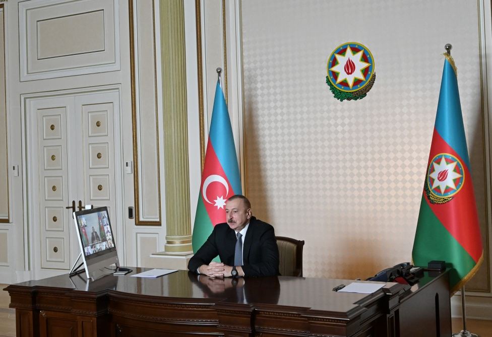 Prezident İlham Əliyevlə Avropa Yenidənqurma və İnkişaf Bankının prezidenti arasında videokonfrans keçirilib (FOTO) - Gallery Image