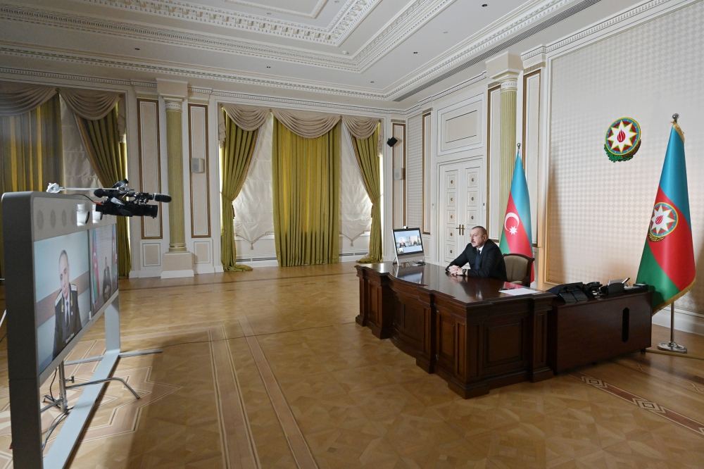 Azərbaycan Prezidenti İlham Əliyev Baş prokuror Kamran Əliyevi videoformatda qəbul edib (FOTO) - Gallery Image