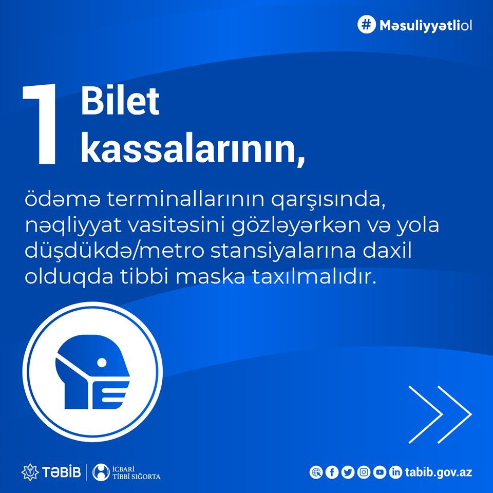 İctimai nəqliyyatda koronavirus profilaktikasına dair yeni QAYDALAR (FOTO) - Gallery Image