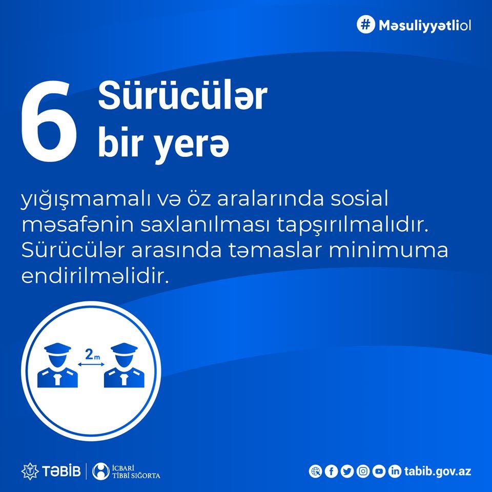İctimai nəqliyyatda koronavirus profilaktikasına dair yeni QAYDALAR (FOTO) - Gallery Image