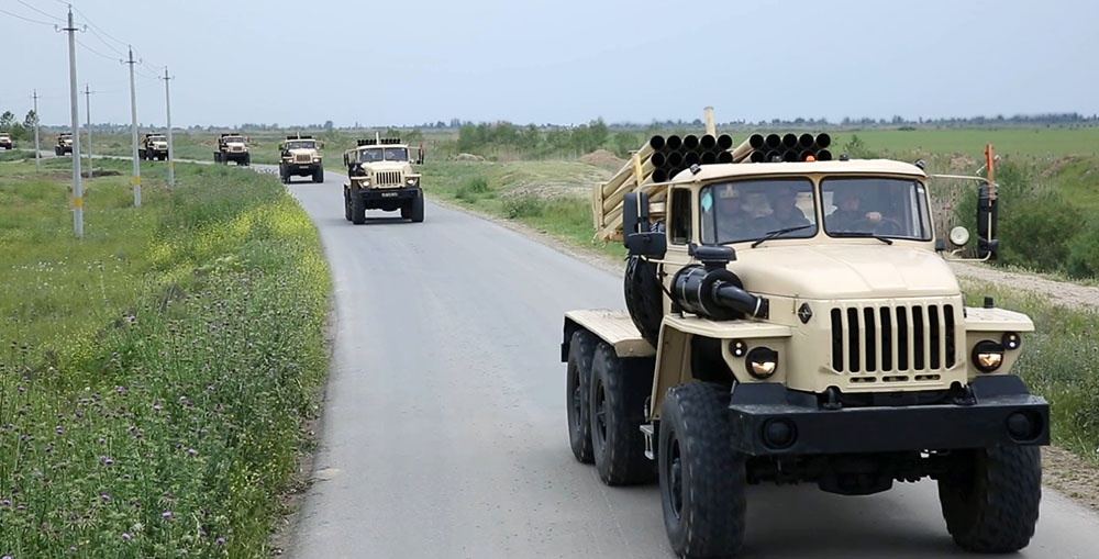 Əməliyyat-taktiki raket kompleksləri təlimə cəlb edilib (FOTO/VİDEO) - Gallery Image