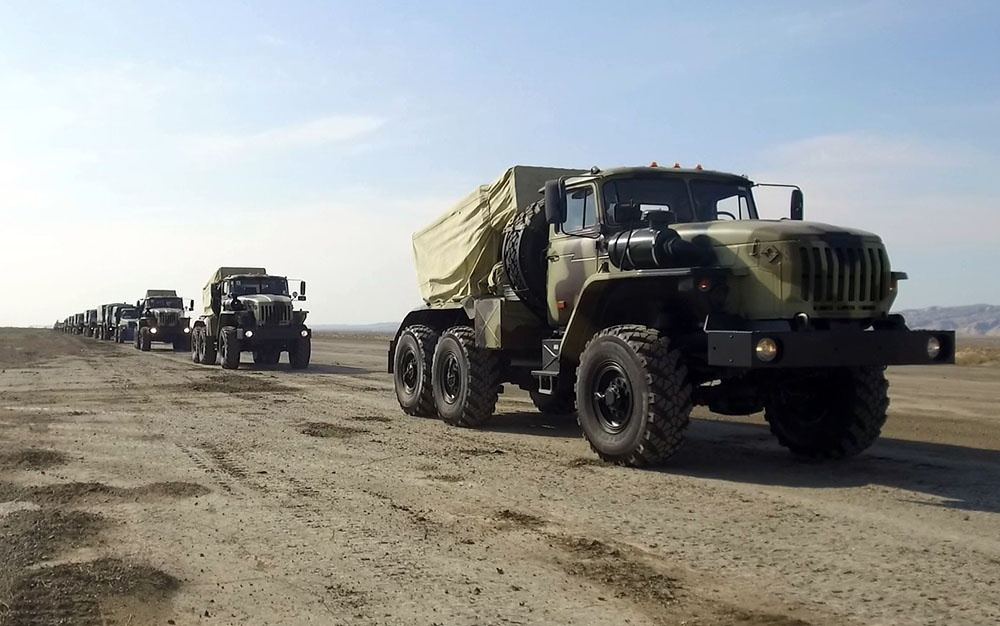 Əməliyyat-taktiki raket kompleksləri təlimə cəlb edilib (FOTO/VİDEO) - Gallery Image