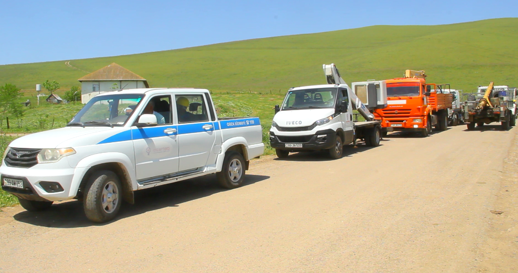 Cəlilabadda 7 kəndin elektrik enerji sistemi yenidən qurulur (FOTO/VİDEO) - Gallery Image