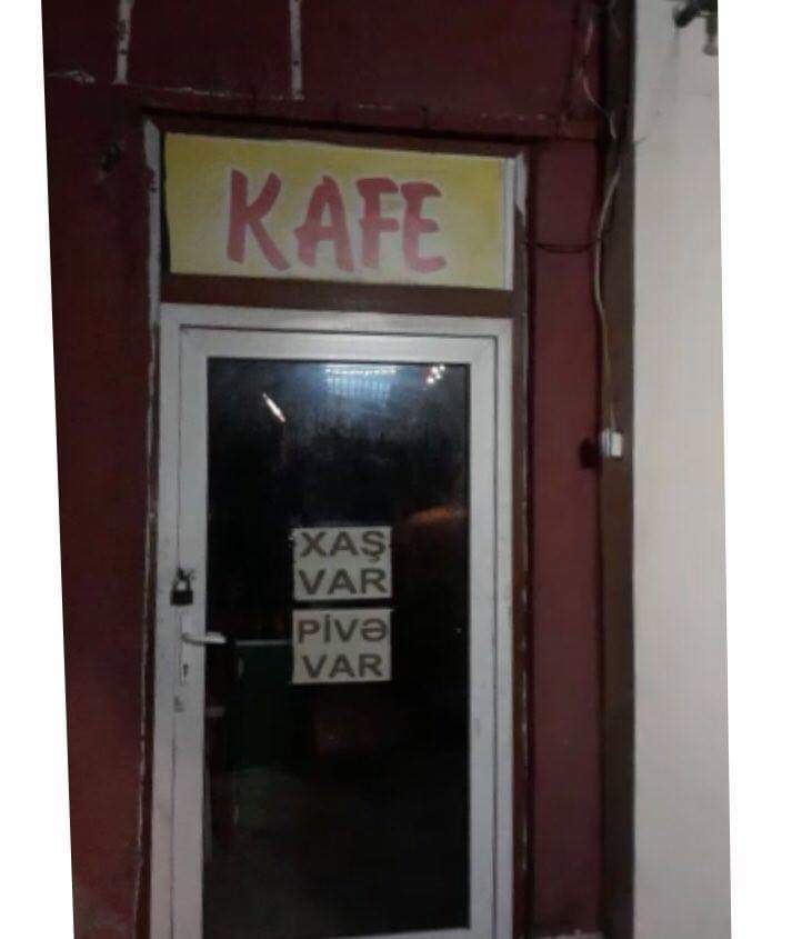 Bakıda karantin qaydalarını pozan kafe aşkarlandı (FOTO) - Gallery Image