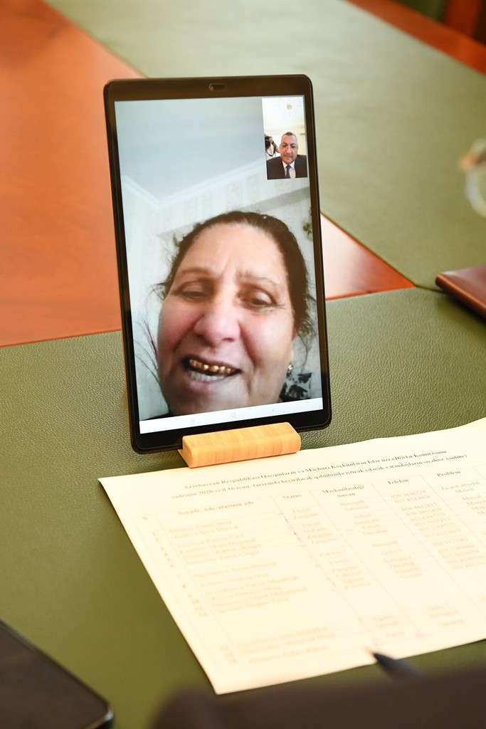 Rövşən Rzayev videoqəbul keçirdi- FOTO