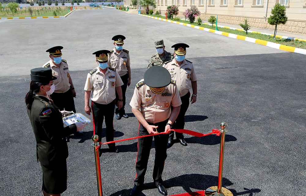 Müdafiə Nazirliyinin növbəti hərbi hissələrindən birinin açılışı olub (FOTO) - Gallery Image