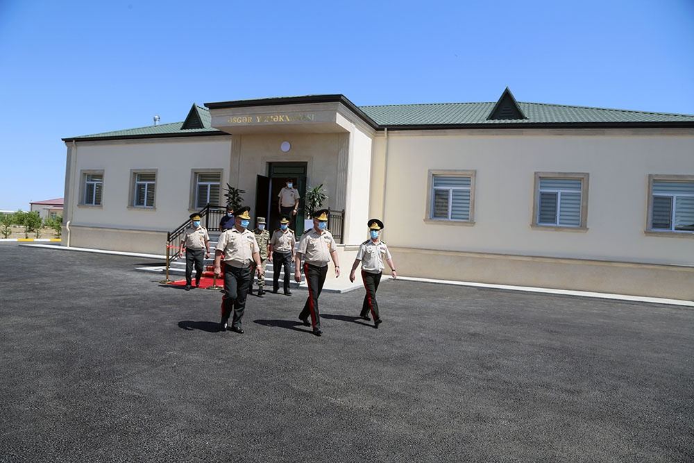 Müdafiə Nazirliyinin növbəti hərbi hissələrindən birinin açılışı olub (FOTO) - Gallery Image