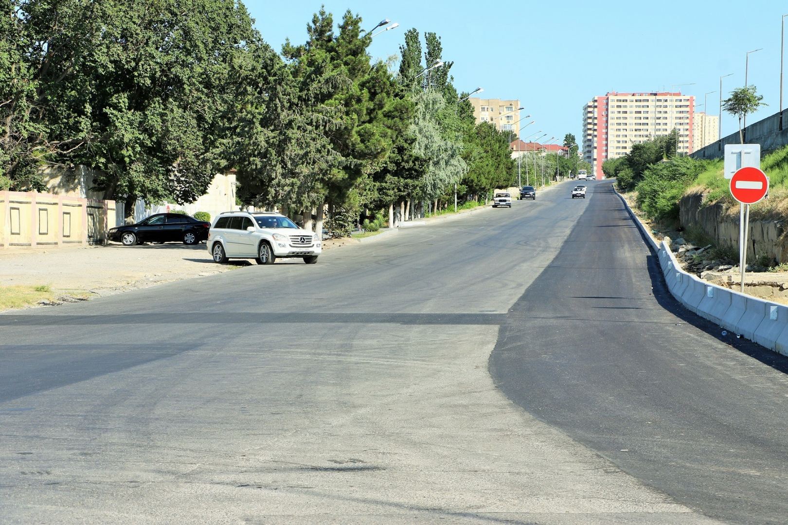 Sumqayıt yolunda yeni geridönmə hissə yaradıldı (FOTO) - Gallery Image