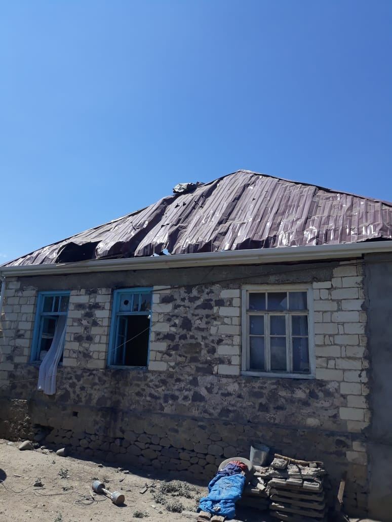 Ermənilərin atəşləri nəticəsində dağılan evlər (FOTO) - Gallery Image