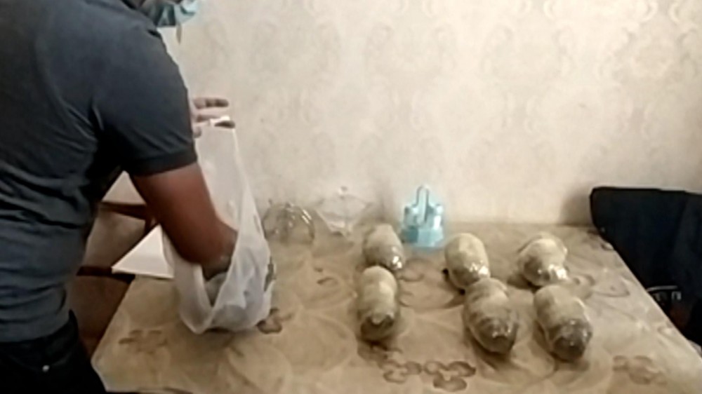 15 kiloqram narkotik vasitə qanunsuz dövriyyədən çıxarıldı- FOTOLAR
