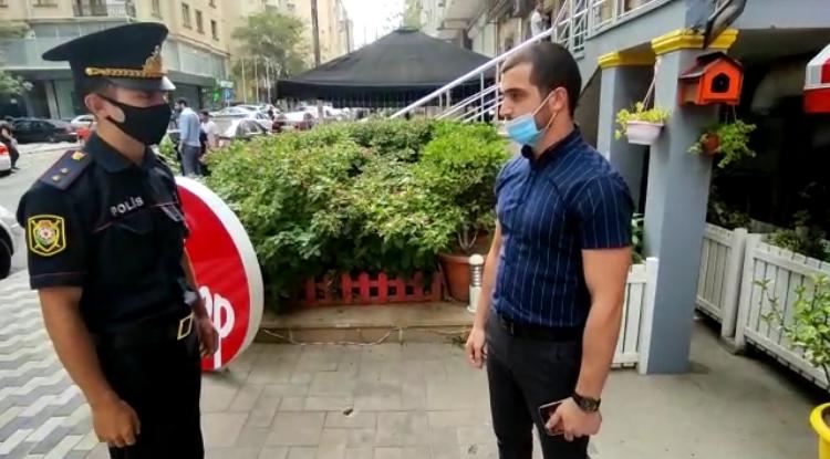 Polis Bakıda küçələrə nəzarəti gücləndirdi (FOTO) - Gallery Image