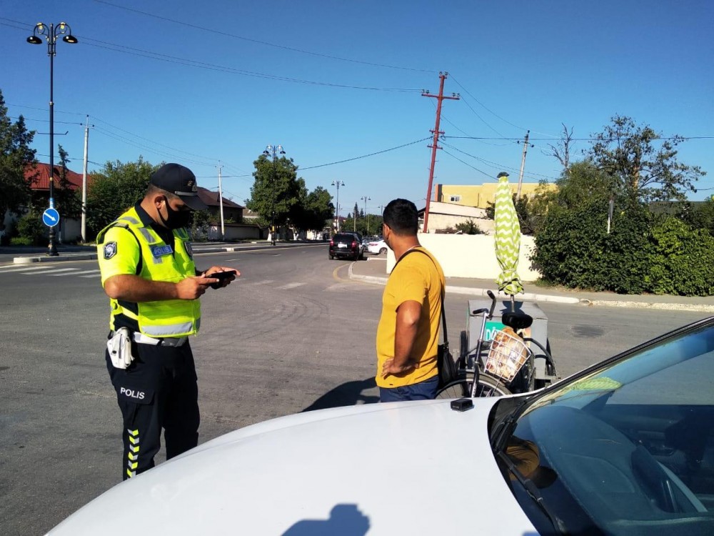 Qubada polis reyd keçirdi- Velosipedçilər cərimələndi