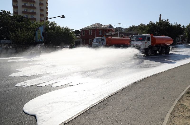 Bakıda 552 küçə dezinfeksiya edilib (FOTO) - Gallery Image