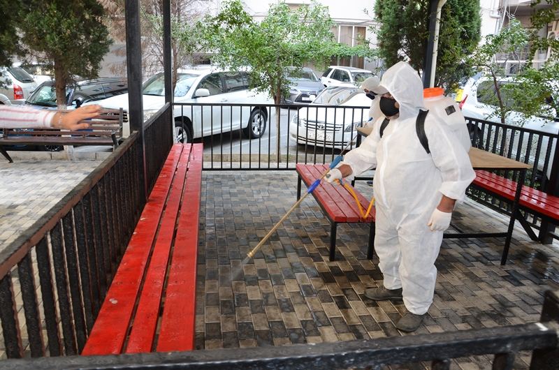 Bakıda növbəti dezinfeksiya işləri aparılıb (FOTO) - Gallery Image