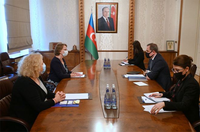 Ceyhun Bayramov Niderlandın ölkəmizdə yeni təyin olunmuş səfiri ilə görüşüb (FOTO) - Gallery Image