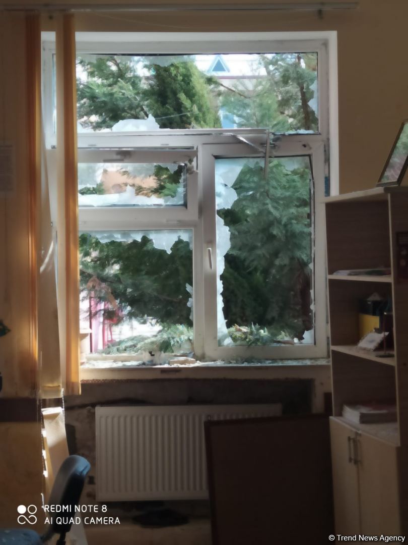 Ermənilər Tərtəri atəşə tutdu, orta məktəb dağıldı (FOTO) - Gallery Image
