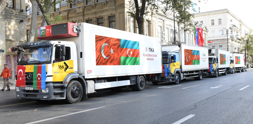 Məcburi köçkünlərə 40 ton ərzaq yardımı göndərilib- FOTOLAR