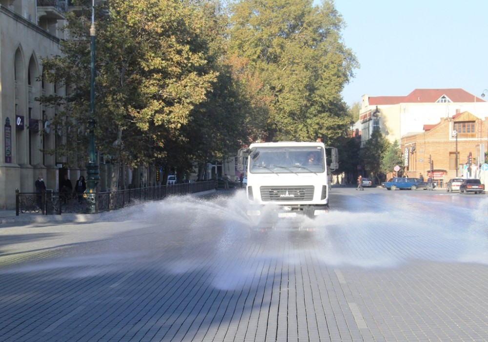 Gəncədə “COVİD-19”-a qarşı qabaqlayıcı tədbirlər davam etdirilir- FOTOLAR