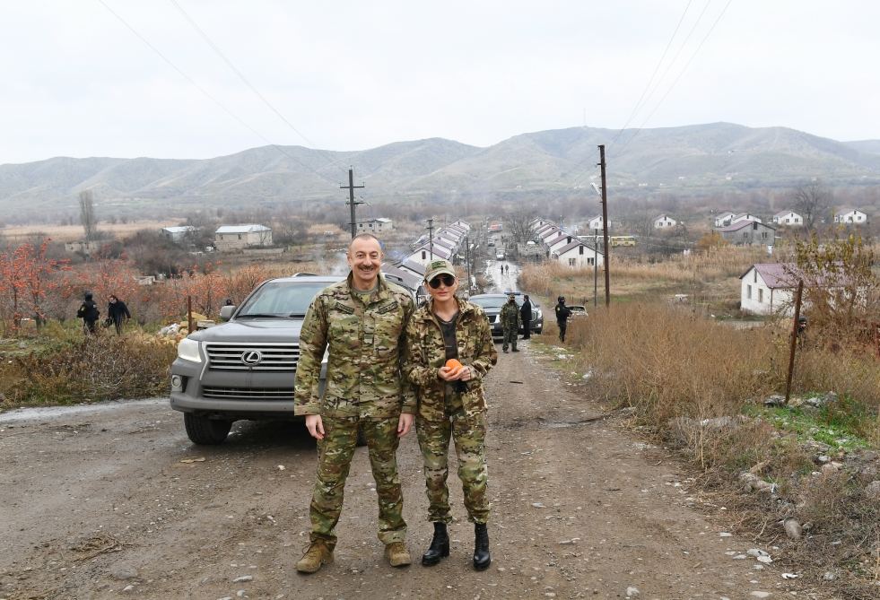 Prezident İlham Əliyev və birinci xanım Mehriban Əliyeva Qubadlı və Zəngilan rayonlarında olublar (FOTO/VİDEO) - Gallery Image