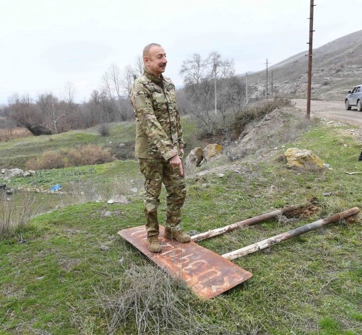 Prezident İlham Əliyev və birinci xanım Mehriban Əliyeva Qubadlı və Zəngilan rayonlarında olublar (FOTO/VİDEO) - Gallery Image