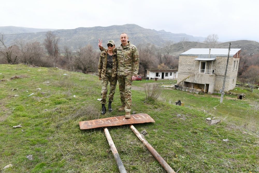 Prezident İlham Əliyev və birinci xanım Mehriban Əliyeva Qubadlı və Zəngilan rayonlarında olublar (FOTO/VİDEO) - Gallery Image