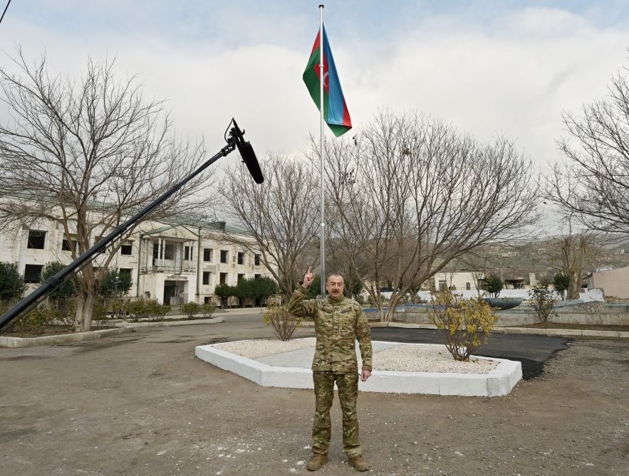 Prezident İlham Əliyev və birinci xanım Mehriban Əliyeva Qubadlı və Zəngilan rayonlarında olublar (FOTO/VİDEO) - Gallery Image