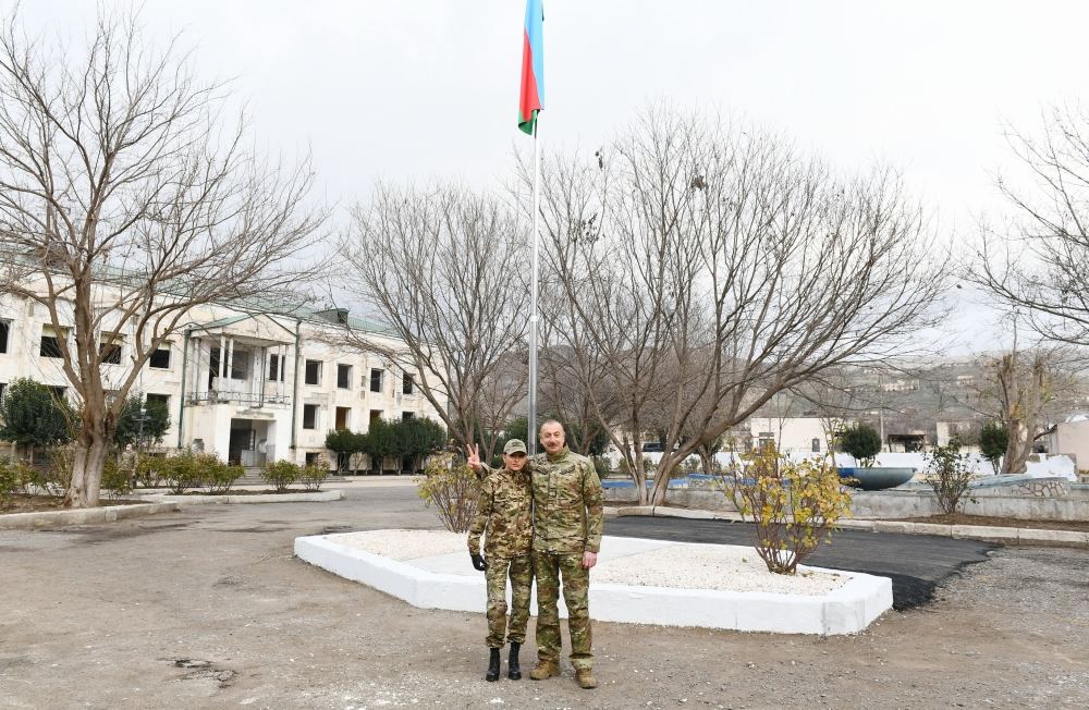 Prezident İlham Əliyev və birinci xanım Mehriban Əliyeva Qubadlı və Zəngilan rayonlarında olublar (FOTO/VİDEO) - Gallery Image