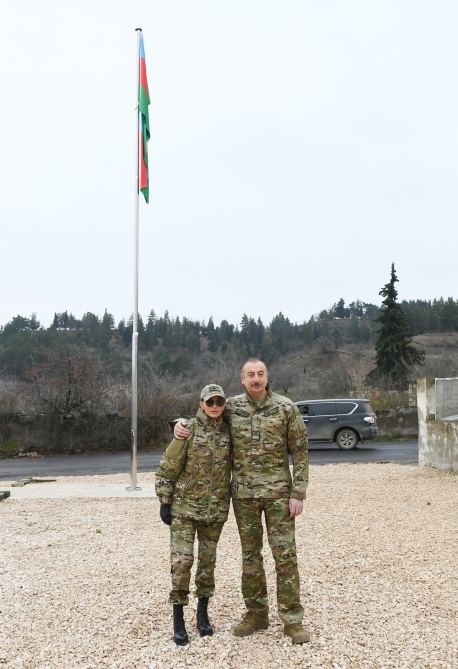 Prezident İlham Əliyev və birinci xanım Mehriban Əliyeva Qubadlı və Zəngilan rayonlarında olublar (FOTO/VİDEO) - Gallery Image