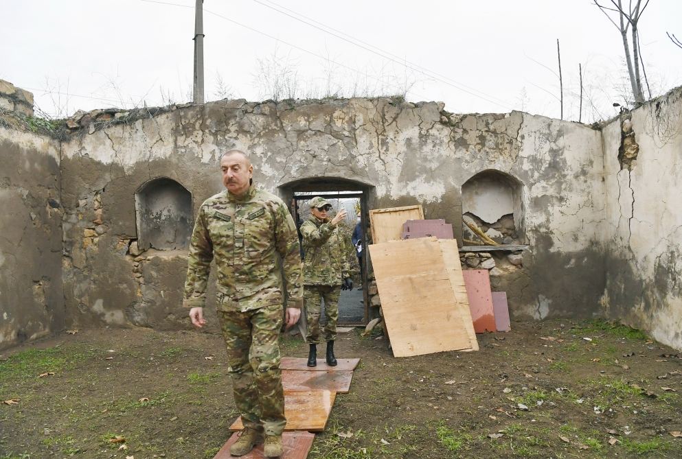 Prezident İlham Əliyev və birinci xanım Mehriban Əliyeva Qubadlı və Zəngilan rayonlarında olublar (FOTO/VİDEO) - Gallery Image