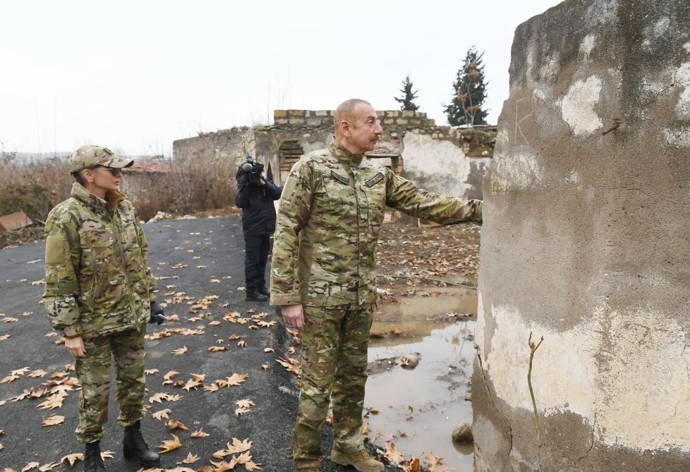 Prezident İlham Əliyev və birinci xanım Mehriban Əliyeva Qubadlı və Zəngilan rayonlarında olublar (FOTO/VİDEO) - Gallery Image