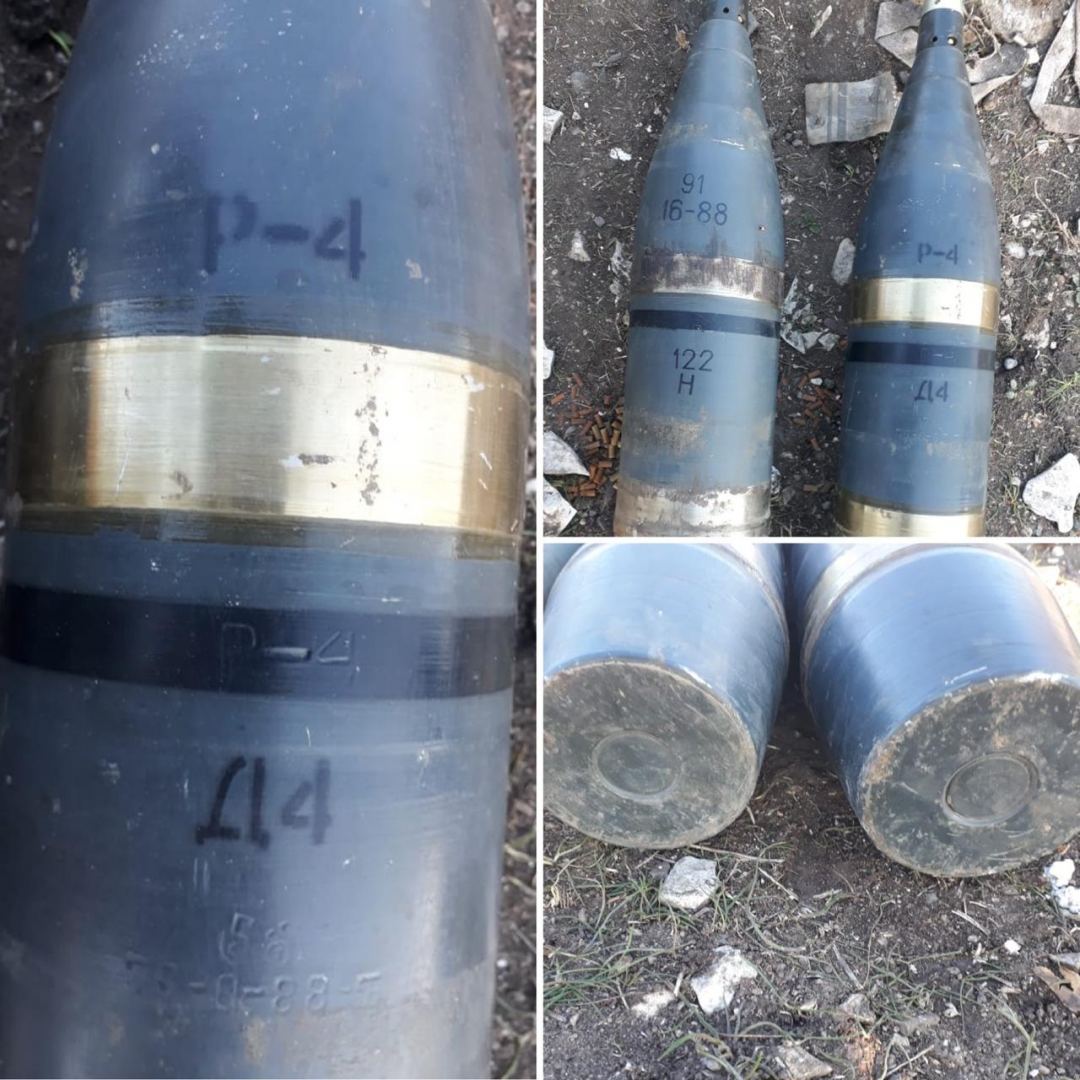 Suqovuşanda keçmiş erməni postundan ağ fosfor bombaları aşkar olunub (FOTO) - Gallery Image