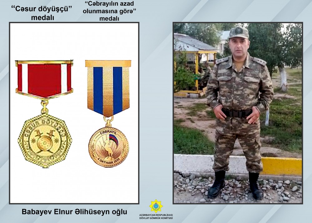 Vətən müharibəsində Dövlət Gömrük Komitəsinin 60 nəfər əməkdaşı iştirak edib- FOTOLAR