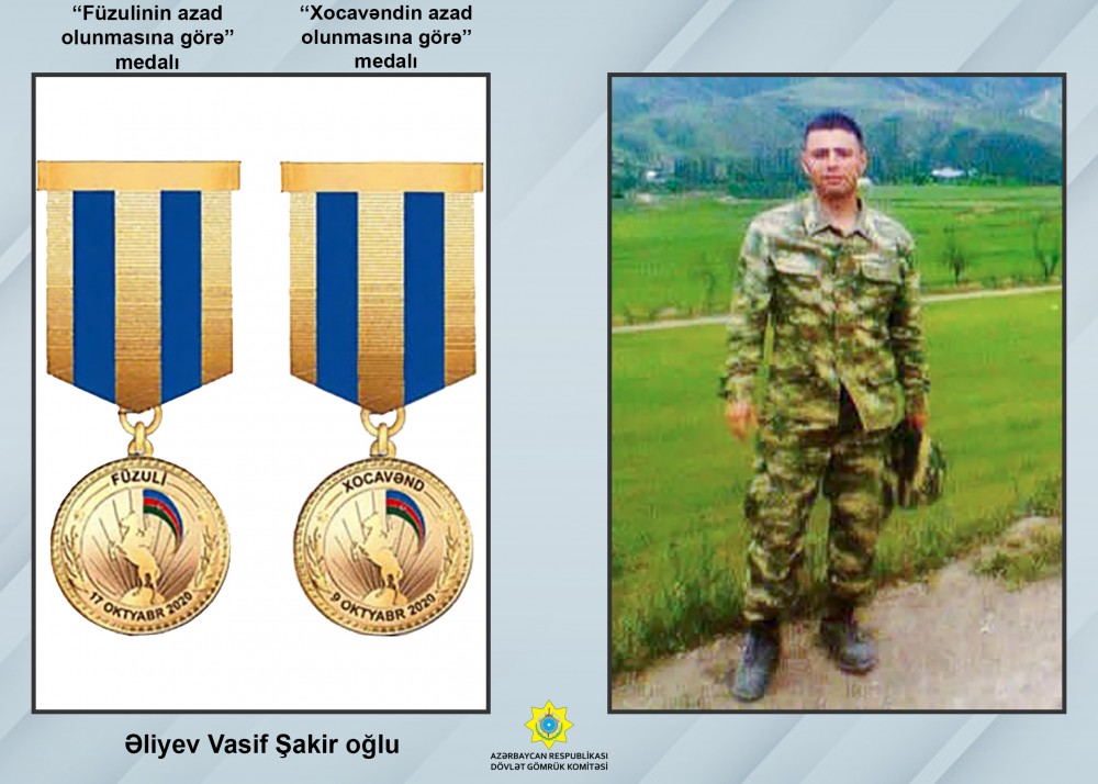 Vətən müharibəsində Dövlət Gömrük Komitəsinin 60 nəfər əməkdaşı iştirak edib- FOTOLAR