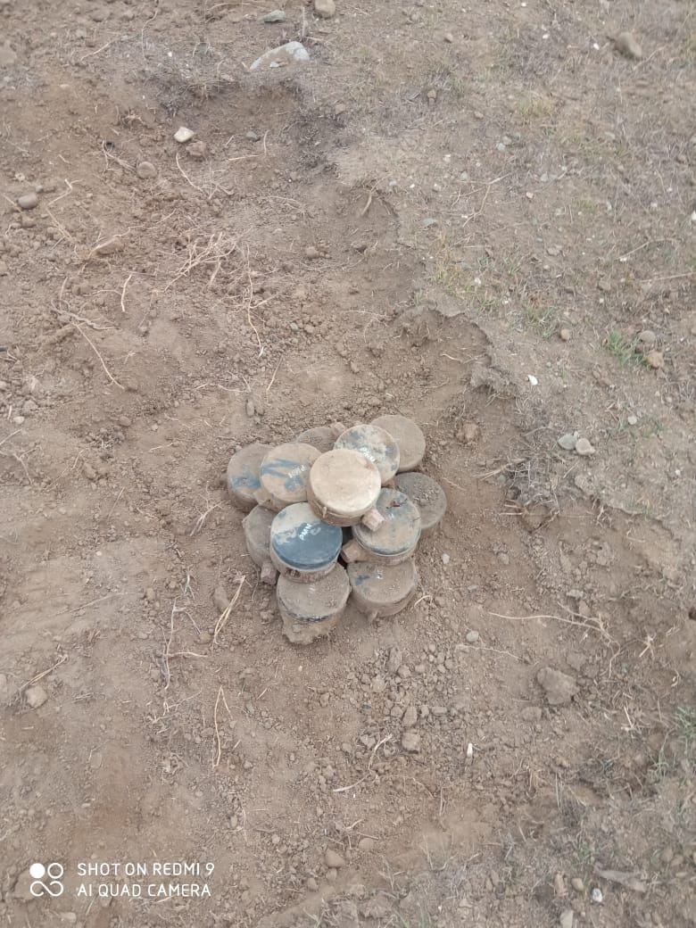 Cəbhəboyu ərazilərdə 579 ədəd mina aşkarlanaraq zərərsizləşdirilib - ANAMA (FOTO) - Gallery Image