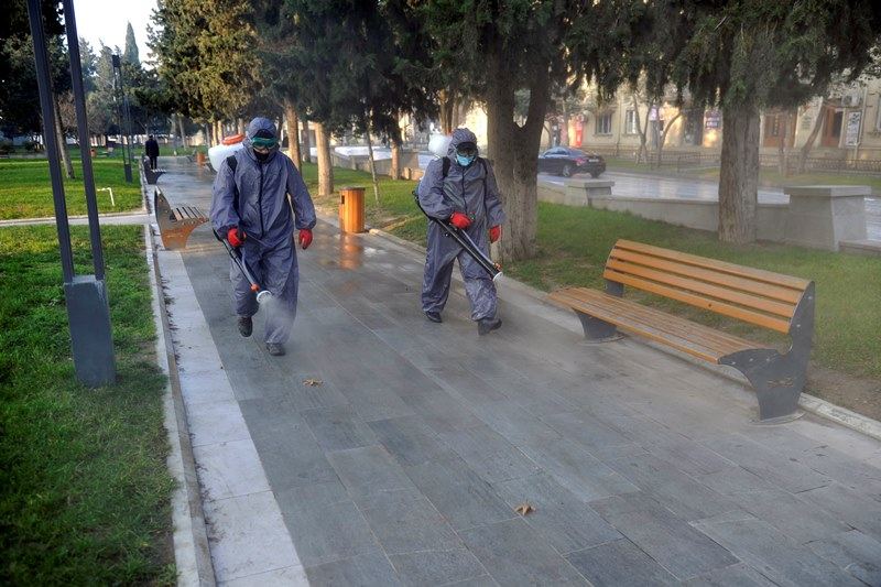 Paytaxtın küçələri yenidən dezinfeksiya edilir (FOTO) - Gallery Image